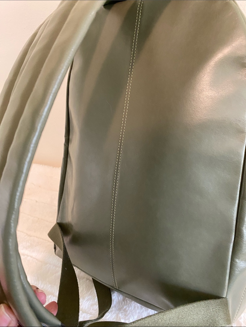COACH  Hall Backpack In Army Green Leather MSRP $495 NWT Unisex - Picture 15 of 15